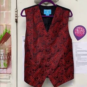 Paisley mens dress vest
